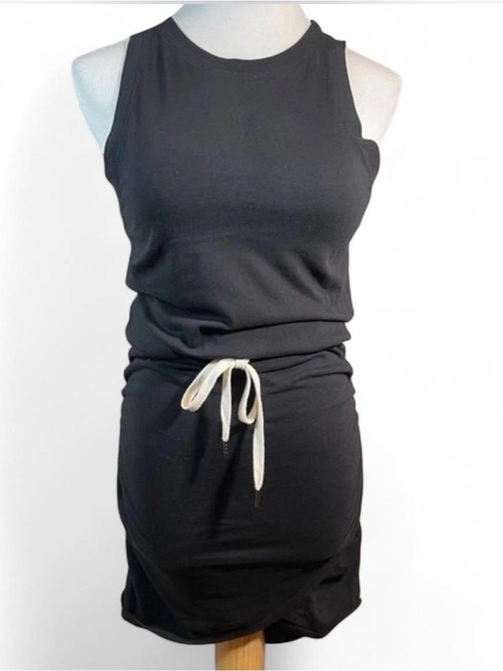 n:Philanthropy Black Sleeveless Athleisure Ruched Dress
